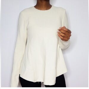 Zara long sleeve  textured top